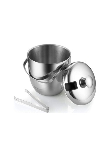 Jialan Buz Kovası, Yalıtımlı Paslanmaz Çelik Çift Duvarlı Buz Gümüş