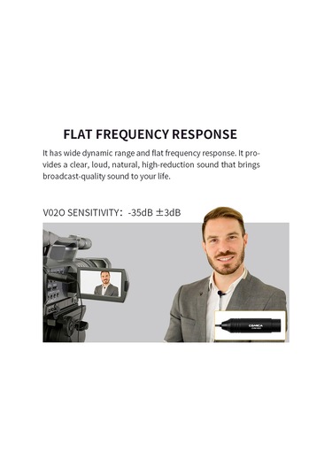 Yifomall "comıca Cvm-v02o Xlr Yaka Mikrofonu - 48v Phantom Güç, Omnidireksiyonel Ses Kaydı, Profesyonel Kalite"