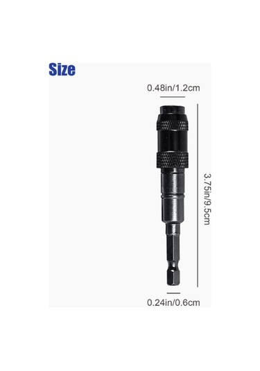 Tangshopping Le 2 Adet/4 Adet 1/4 Inç Shank Çelik Darbe Manyetik Döner Matkap Ucu Tutucu Manyetik Kilit İle