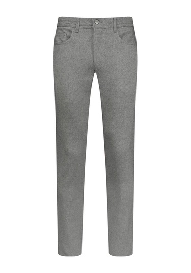 Hatemoğlu Gri Regular Fit 5 Cep Pamuklu Kot Pantolon 2963508 Gri