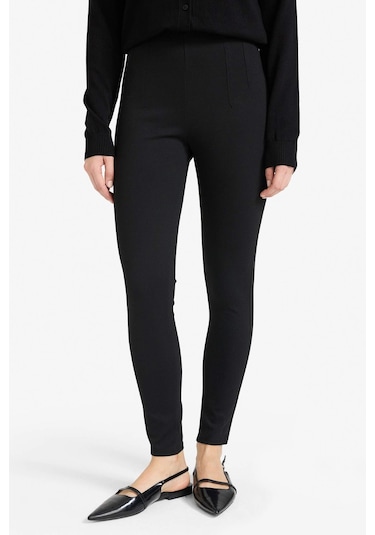 Defacto Pens Detaylı Yüksek Bel Tayt F2068ax25wnbk81 Siyah-bk81