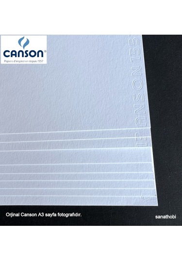 Resim Kağıdı, Sulu Boya Kağıdı, A3 297x420mm 200gr-20 Sayfa