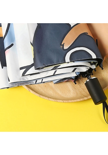 Seyahat İçin Güneş Şemsiyesi, Uv Korumalı Rüzgar Geçirmez Kompakt Şemsiye, Otomatik Katlanır Tek Dokunuşla Açılır Su İtici Hafif Güneşlik Diğer