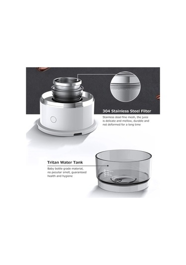 Bloomnest Taşınabilir Espresso Makinesi Tritan Su Tanklı Mini Elektrikli Açık Hava Kahve Makinesi