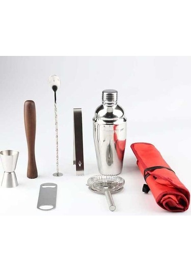 Dancemonkey Bez Çantalı 8'i 1 Arada Paslanmaz Çelik Şarap Çalkalayıcı 750ml Paslanmaz Çelik Şarap Kokteyli