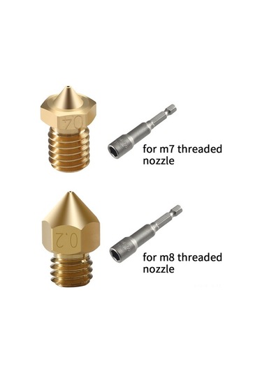 Didadodo 3d Yazıcı Nozul Temizleme Seti - M7/m8 Dişli Nozullar İçin 4 Temizleme Çubuğu Ve Anahtarı, Anahtarsız