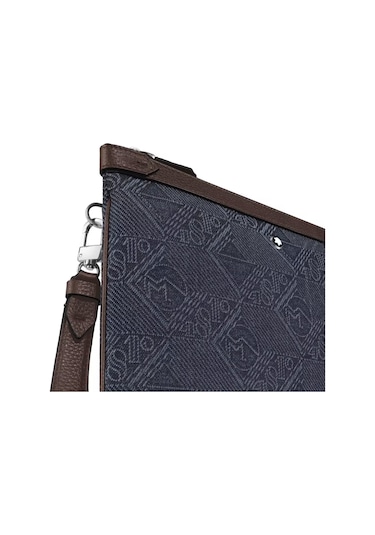 Montblanc 4810 Denim El Çantası 221476 Mavi