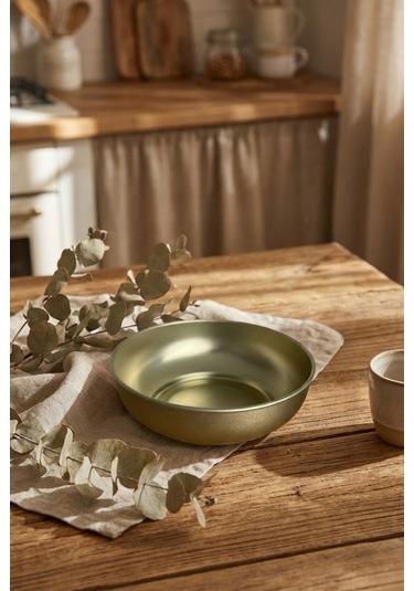 12 Parça Gold Metal Çerezlik Ø9 Cm 12 Li Set Yükseklik 3 Cm Gold