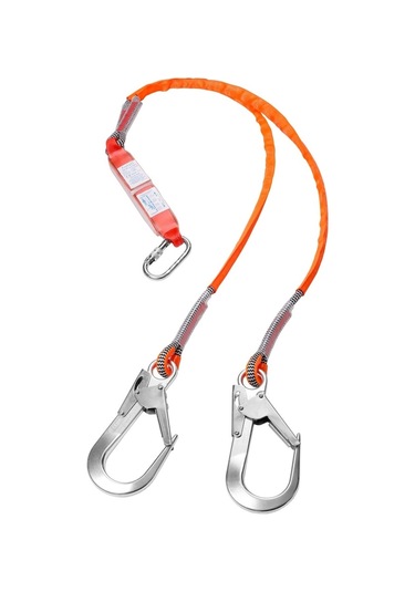 Küre 1 Ee-07/102 Çift Bacaklı Alüminyum Kanca Karabinalı Lanyard