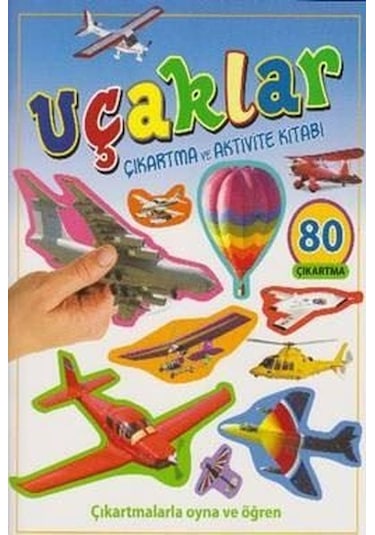 Uçaklar Çıkartma ve Aktivite Kitabı- Parıltı Yayınları