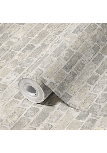 Adawall Roka 23104-2 Doğal Taş Desenli Düz Sade Duvar Kağıdı