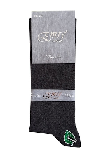 Emre Erkek Bambu Dikişsiz Soket Çorap 6'Lı Paket Erkek Çorap (499515537)