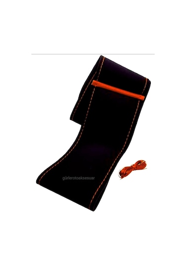 Vw Golf 7 Uyumlu Dikmeli Direksiyon Kılıfı Alkantra Kırmızı Yüzüklü