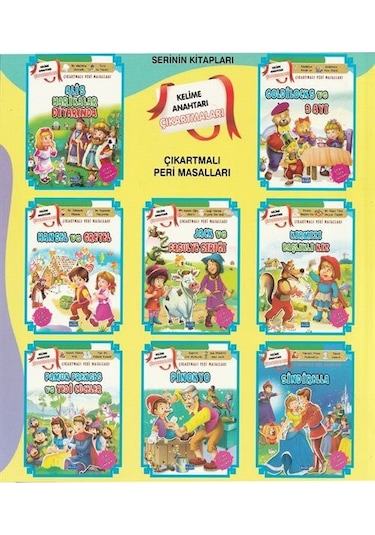 1. Sınıflara Dünya Masalları Seti 8 Kitap Kelime Anahtarı Çı...