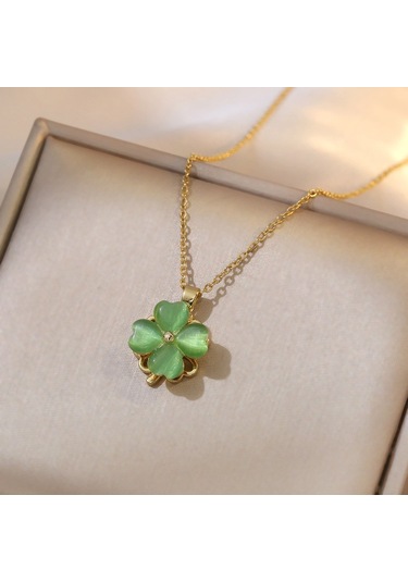 Bayan Kolye: Moda Estetiği Titanyum Çelik Kolye No.182 Çok REnkli