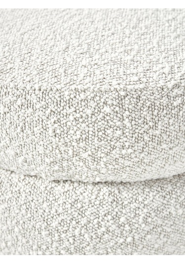 Most Twister Puf 01 Beyaz Bukle Kumaş Evinize Teslim