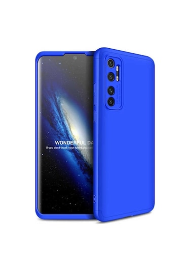 Xiaomi Mi Note 10 Lite Kılıf Zore Ays Kapak Mavi