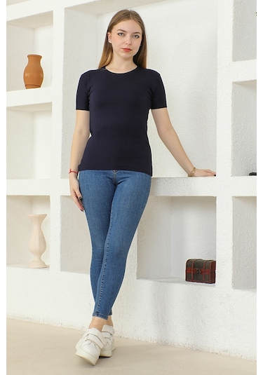 Bestenur Yarım Kol Body 836 - Lacivert