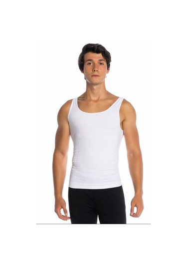 Erkek Korse Atlet Beyaz