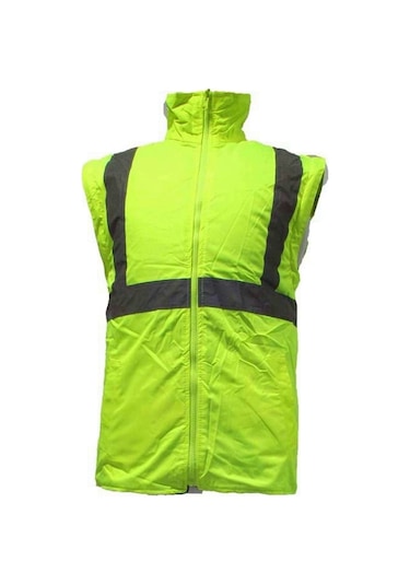 Junıor Jn1003 L 5+1 İçi Çıkmalı Oxford Fosforlu Parka Lacivert-Sarı