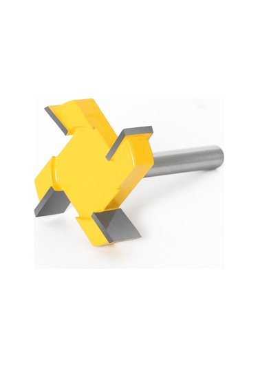 Suofeng 8mm Şaftlı 4 Kenarlı T Tipi Ahşap Oluk Açma Frezesi, Taşınabilir Ve Dayanıklı.