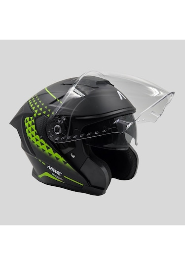 Arwic AR836 Skystar Yarım Ece-R 22.06 Motosiklet Kaskı Yeşil