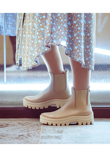 Igor W10279 Soul Bej&siyah Kadın Yağmur Botu Bej Bej