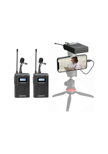 By-wm8 Pro-k2 Uhf Çift Kanallı Kablosuz Mikrofon Sistemi 1157063-135696
