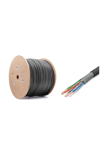 Hadron HDX5015(4504) Kablo Cat6 305 M 0.511 MM OD6.5 Dış Mekan