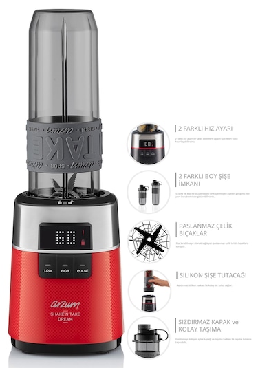 Arzum AR1148-K Shake'n Take Dream 500 W Kişisel Smoothie Blender