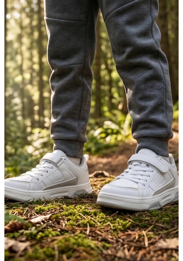 In Step Urban Ranger: Şehir-okul Kaşifi Cırtlı Beyaz Unısex Sneaker
