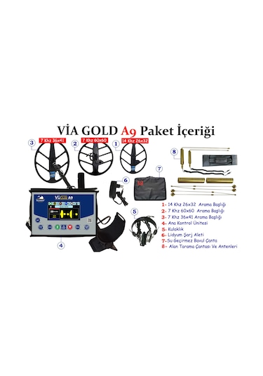 Via Gold A9 Dedektör Fiyatı