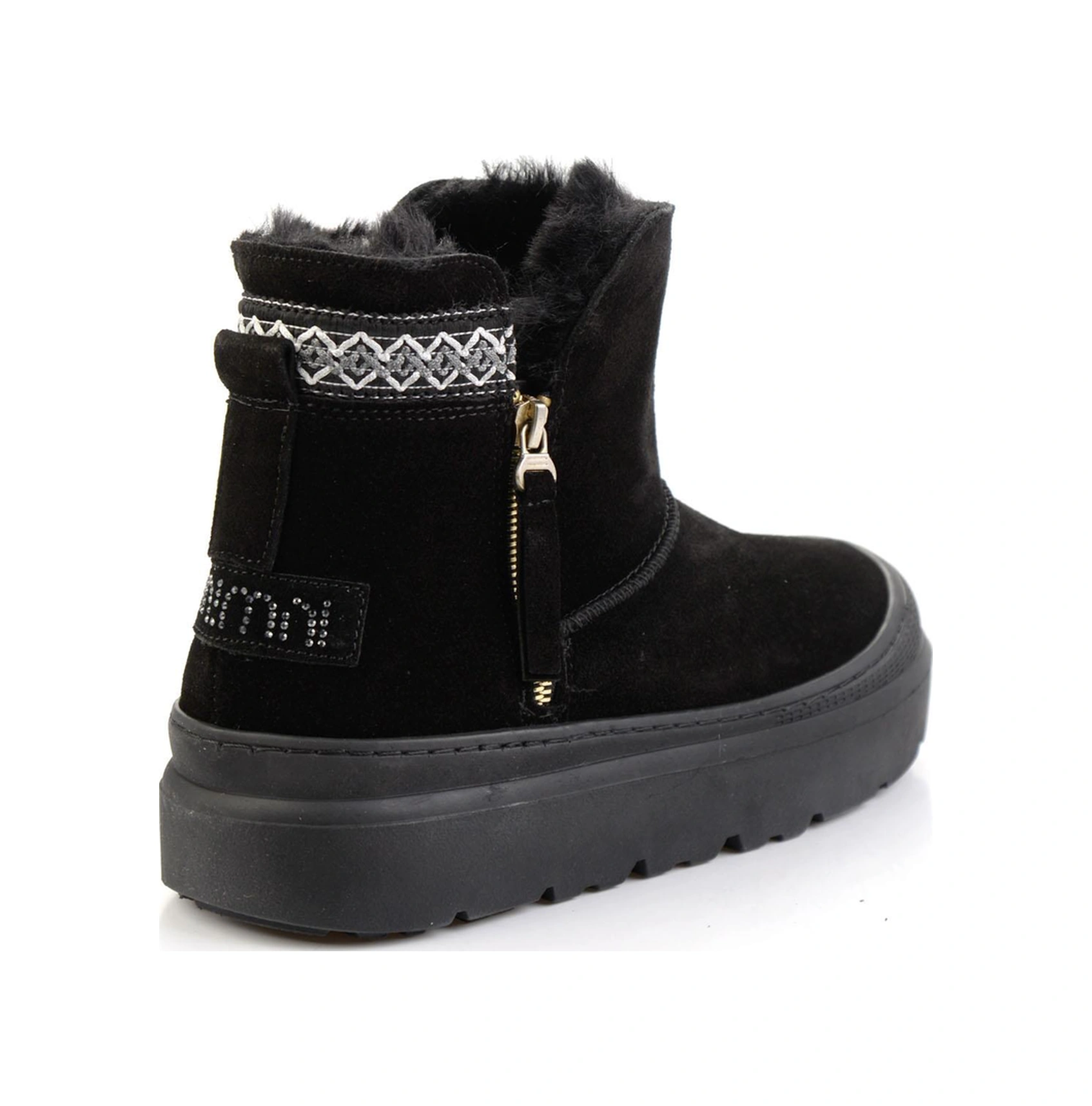 Siyah Hakiki Deri Kadın Bot & Bootie K02748100402 Siyah