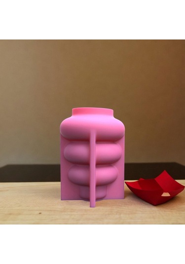 Suntek Çiçek Vazo Silikon Modeli, Beton Vazo Epoksi Reçine