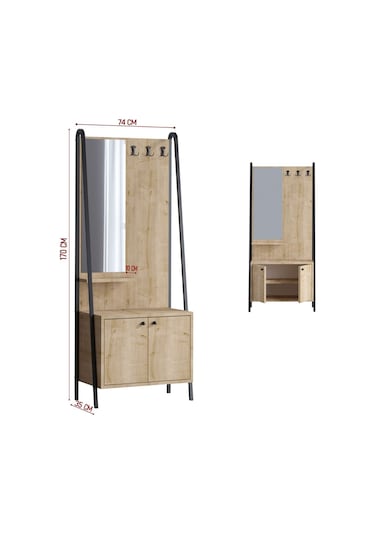 Decormet Lumi Vestiyer Dec0145 Çok Renkli