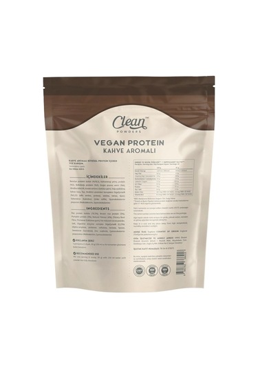 Clean Powders Vegan Protein 600 Gr Kahve