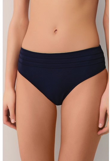 Suwen Pipe Aksesuarlı Bikini Alt Sbn25260c303 Lacivert