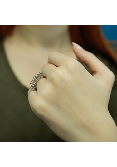 Lova 1,50 Karat Efektli Pırlanta Beştaş Yüzük - 1070110