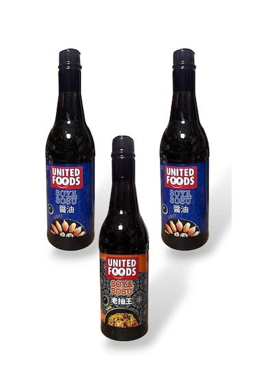Soya Sosu Üçlü Set 3x750 Ml 1x Koyu + 2x Az Tuzlu