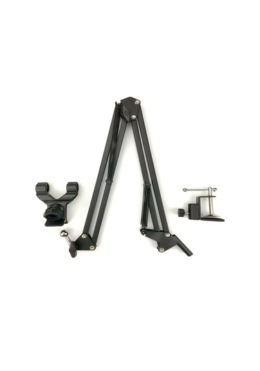 Techtic Telefon Tablet Masa Telefon Tutucu Kıskaçlı Uzun Kol