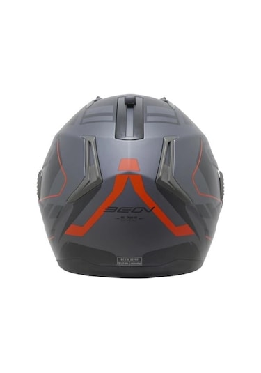 Beon B700 Air Tek Çene Açılır Vizörlü Kask Kırmızı - Siyah
