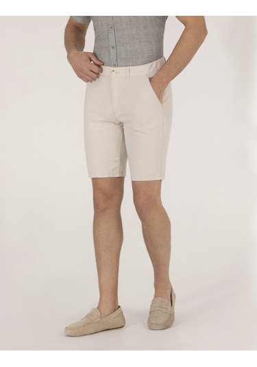 Pierre Cardin Erkek Taş Şort / Bermuda 50264863-vr049 Taş