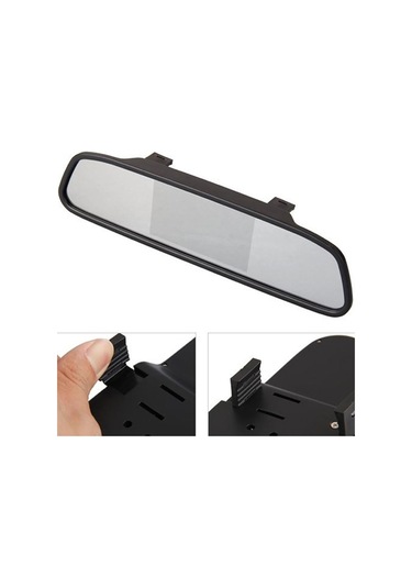 Rg-205 Araba Dikiz Aynası Ekranı 4.3 '' Su Geçirmez 12-led Kamera İle Kamyon Dikiz Aynası Ekranı