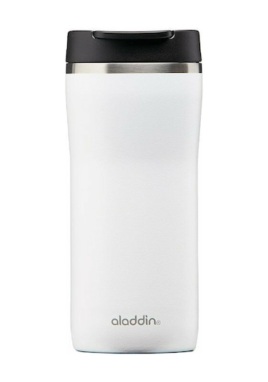 Aladdin Mocca Thermavac Leak Lock Çelik Termos Bardak Matarası Beyaz 0.35 L