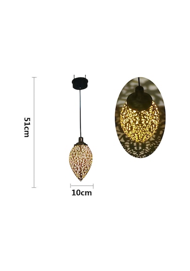 Yaozixa Güneş Energili Demir Kırmızı Çınar Şekilli Akıllı Sensorli Bahçe Projeksiyon Lambası - Otomatik Şarjlı 6-8 Saat Aydınlatma