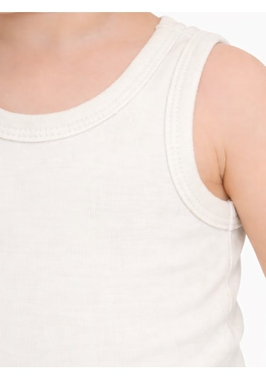 Civil Baby Organik 5 Li Sıfır Kol Çıtçıtlı Badi - Ekru