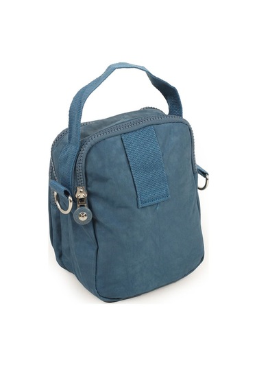 Krinkıl/klinkır Su Geçirmez İthal Kumaş Cırtlı Çokgözlü Erkek Çapraz Omuz Ve El Çantası Mavi 11-6k Mavi