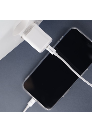 As74 25w Pd 3a Type-c Çıkışlı Şarj Adaptörü Başlık Beyaz