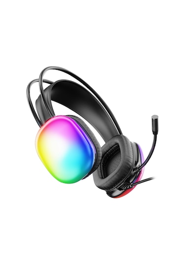 Lecoo HT409 USB Kablolu Mikrofonlu Kulak Üstü RGB Gaming Kulaklık