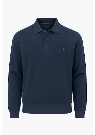 Simenti Regular Fit Polo Yaka Selanik Kazak - 7414 Lacivert